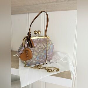Limited edition Coach rainbow crystal kisslock small